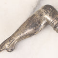 Lot 049 - Antique Parasol Handle Fragment, Woman's Leg Bent At Knee, Handle Only, As Found