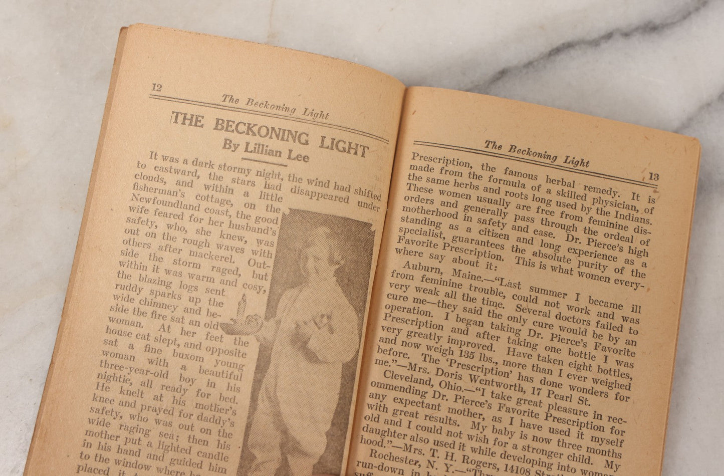 Lot 091 - "What Your Neighbors Say Dream Book" Antique Dream Book And Advertisement Courtesy Of World's Dispensary Medical Association, Buffalo, New York, With Dream Interpretations, Ads For Tonic