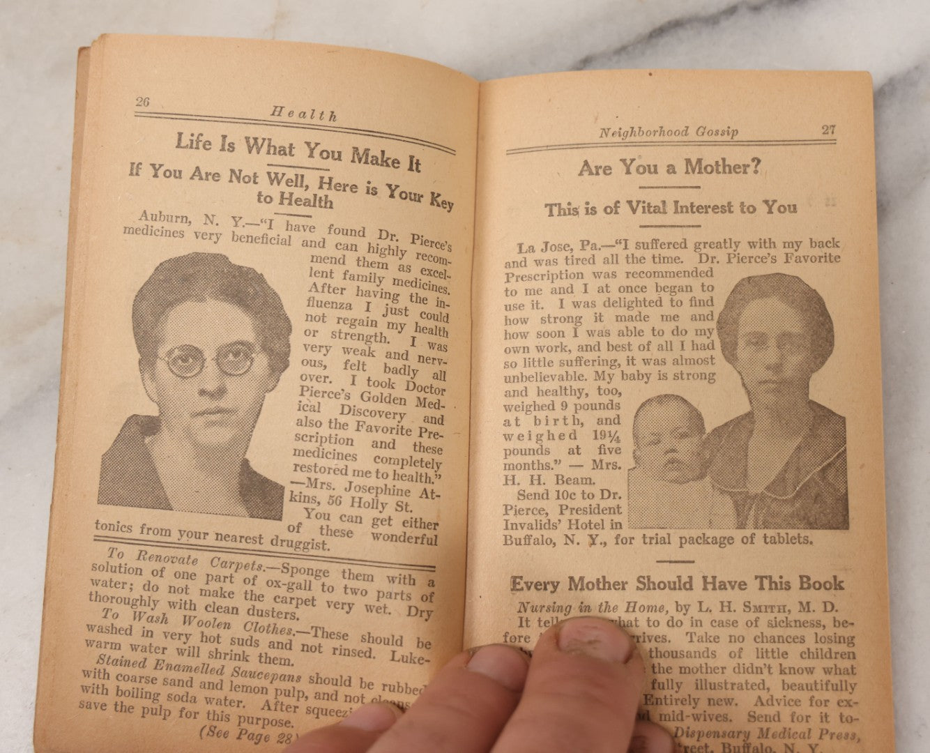 Lot 091 - "What Your Neighbors Say Dream Book" Antique Dream Book And Advertisement Courtesy Of World's Dispensary Medical Association, Buffalo, New York, With Dream Interpretations, Ads For Tonic