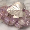 Lot 096 - Vintage Amethyst Polished Stone Grapes Faux Fruit Decor Item