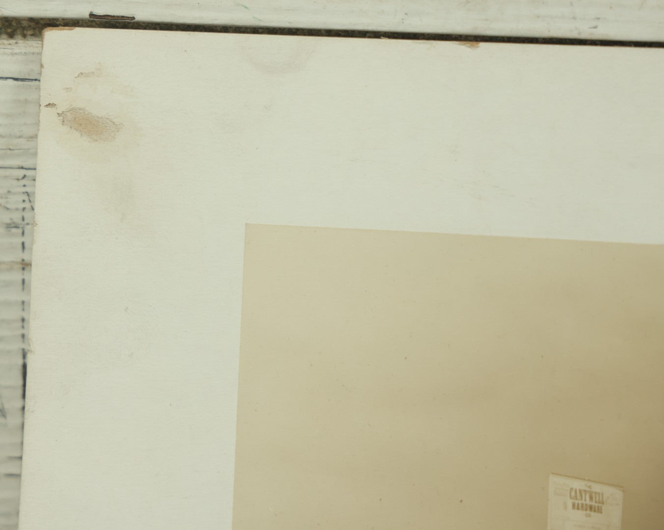 Lot 119 - Antique Boarded Photograph Of The Office Of A Mason Cords Tire Automobile Service Station, July 1922