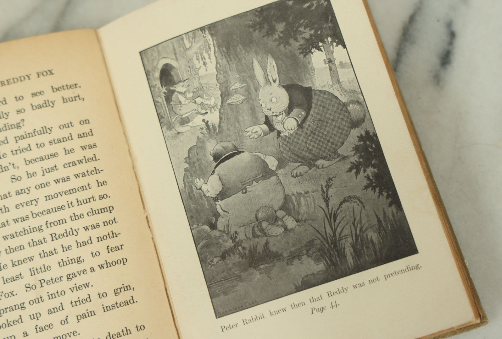 Lot 123 - "The Adventures Of Reddy Fox" Antique Children's Book By Thornton W. Burgess, With Illustrations By Harrison Cady, Little, Brown, And Company Bedtime Story-Books, Boston, 1914