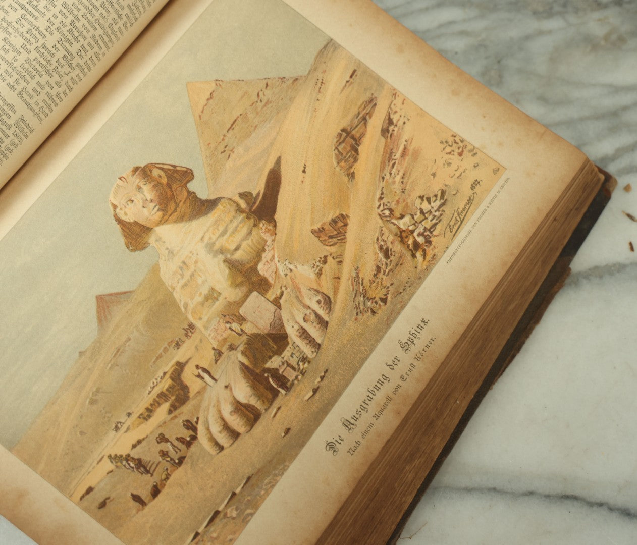 Lot 126 - Antique German Compendium Book, "Zur Guten Stunde" ("For A Pleasant Hour"), Profusely Illustrated, Deutsches Verlagshaus Publisher, Berlin, 1888, Note Both Covers Detached