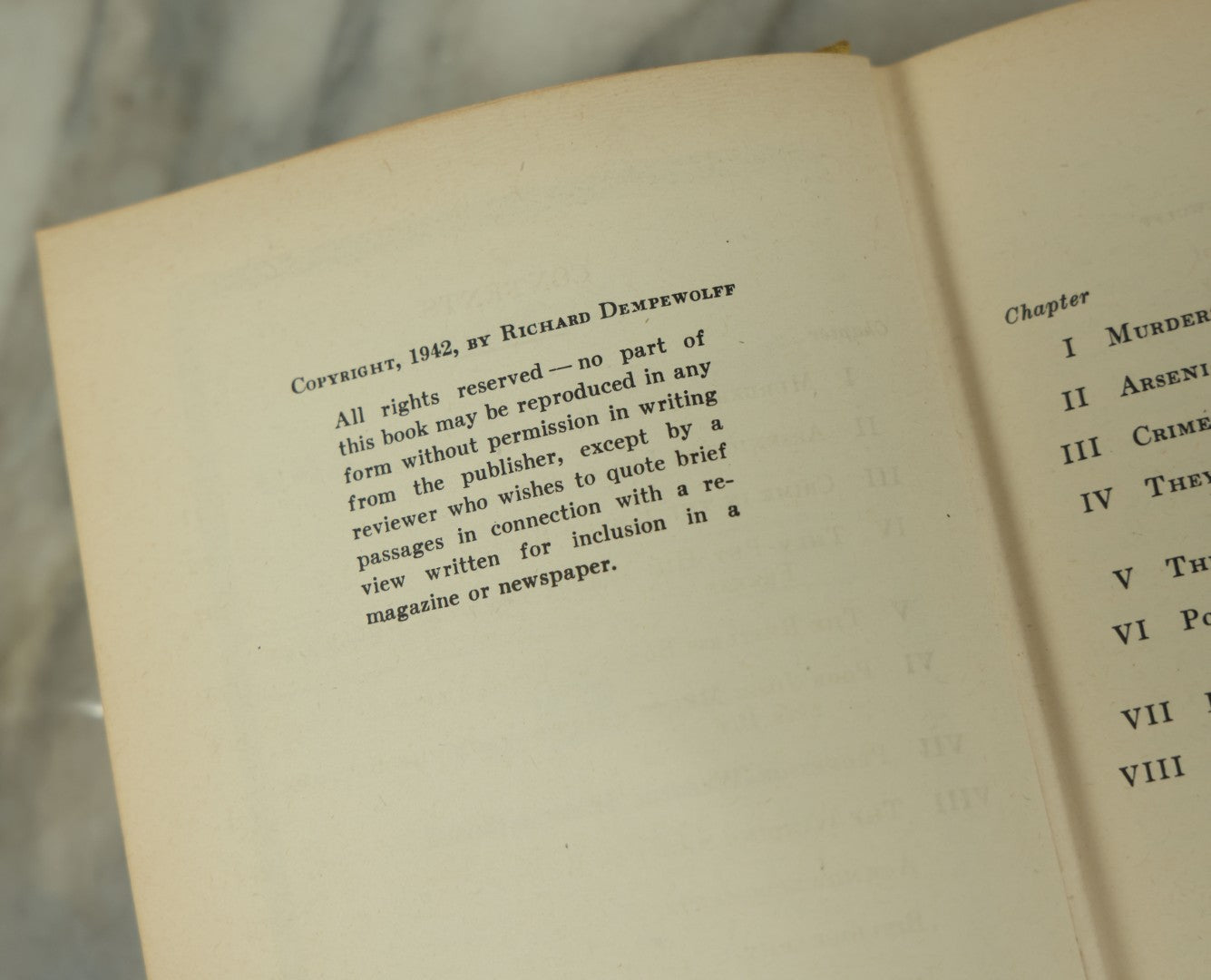 Lot 130 - "Famous Old New England Murders, And Some That Are Infamous" Vintage Book By Richard Dempewolff, Signed By The Author, Copyright 1942