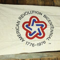 Lot 142 - Vintage American Revolution United States Bicentennial Flag, 1776-1976, Bulldog 100% Cotton Bunting, 3' x 5', Note Hole, Wear
