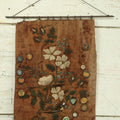 Lot 035 - Antique Fabric Wall Hanging Embroidery With Many Antique World War One Era Pinback Buttons, Liberty Loan, Victory War Chest, Etc., Note Fabric Badly Worn, Torn, As Found
