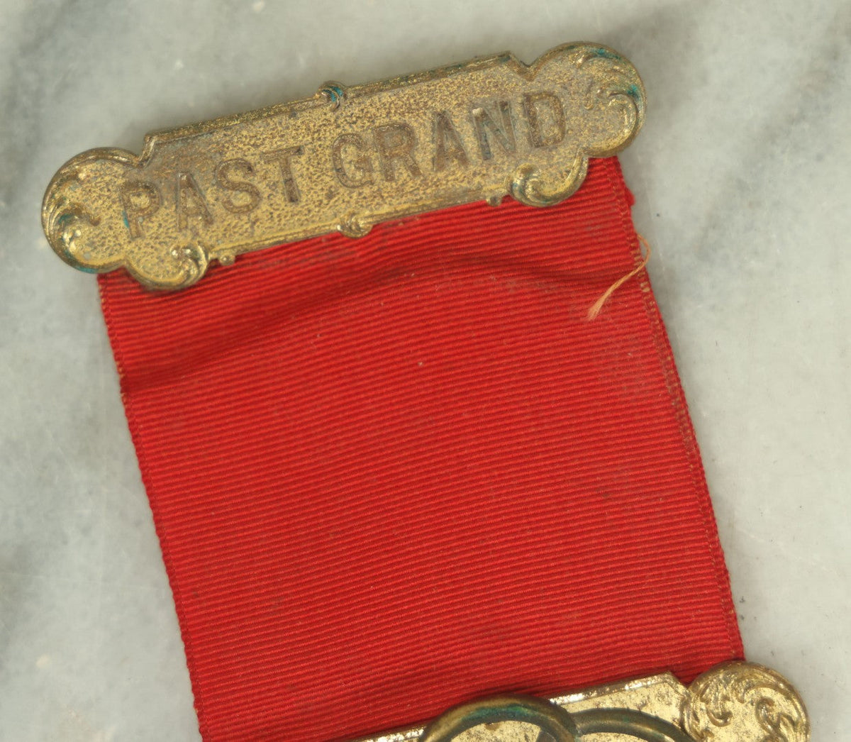 Red Master Ribbon Lot 055 - Antique Independent Order Of Odd Fellows I.O.O.F. Past Grand ...