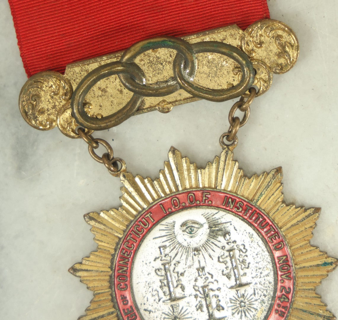 Lot 055 - Antique Independent Order Of Odd Fellows I.O.O.F. Past Grand ...
