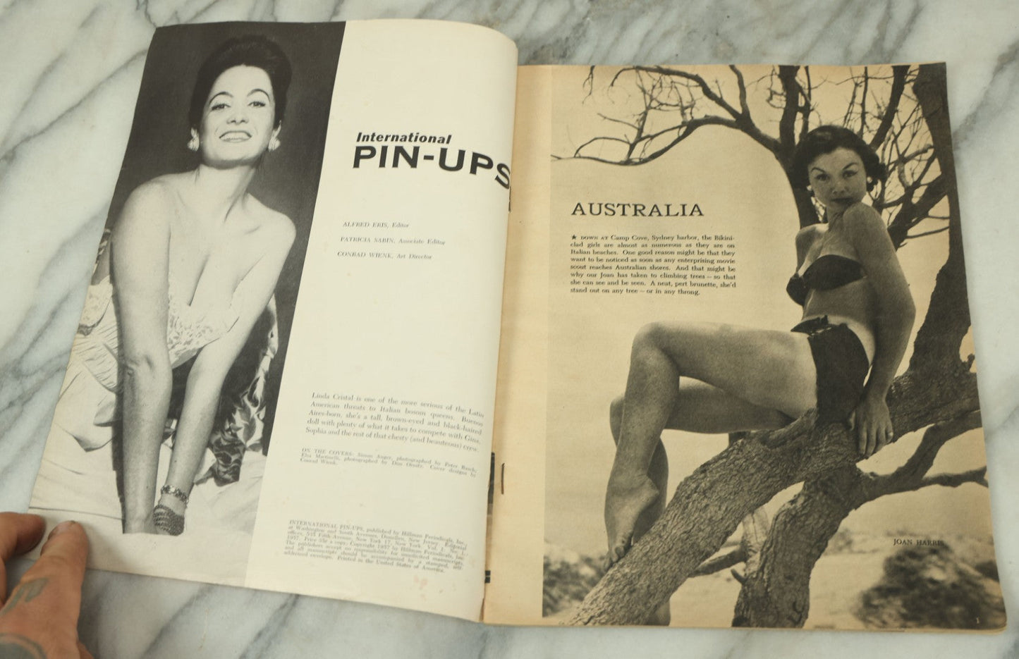 Lot 095 - Vintage International Pin-Ups Magazine, 65 Exotic Beauties, A Hillman Publication, 1957