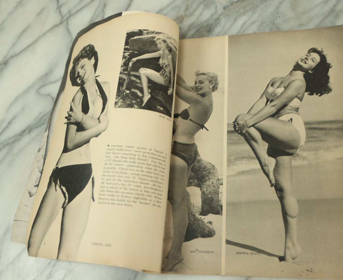 Lot 095 - Vintage International Pin-Ups Magazine, 65 Exotic Beauties, A Hillman Publication, 1957