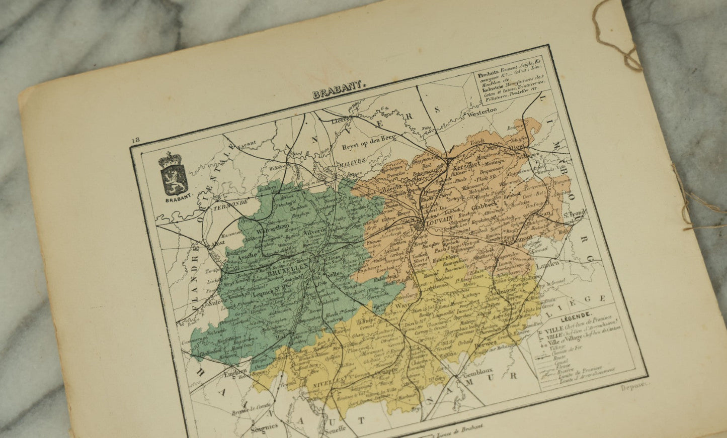 Lot 096 - Grouping Of 10+ Pages From An Antique French Atlas, Including A Diagram Of The Solar System, Maps Of Europe, The America's, Etc.