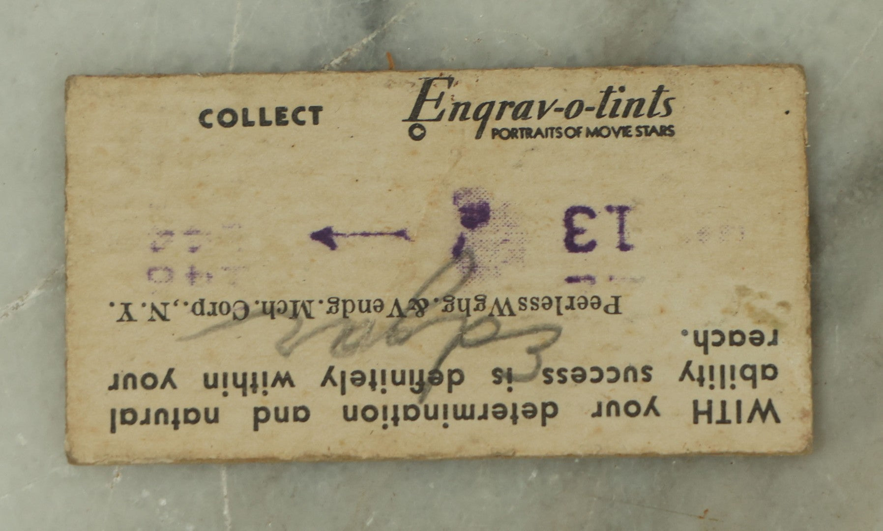 Lot 109 - Three Piece Ephemera Grouping Including Pinup Blotter For Herman Cohn, Inc Naval Uniforms, Vogue Cigarette Papers, And Joan Bennett Movie Star Card