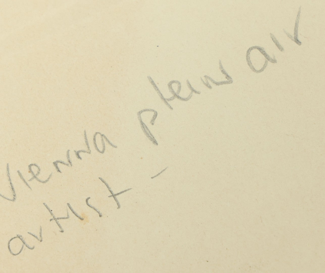 Lot 112 - Single Vintage Boarded Photo Of A Man Painting A Landscape Scene, Vienna, Austria