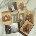 Lot 114 - Grouping Of Seven Assorted Cabinet Card Photographs Of Men, Children, And Families, Photographers From New York, New Jersey, Etc.