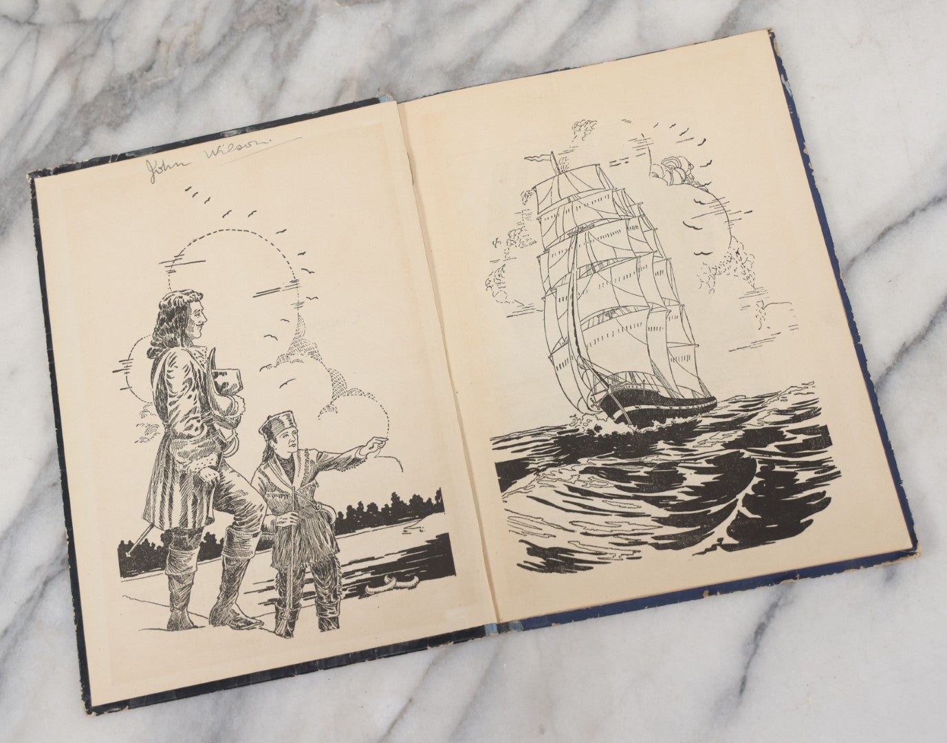 Lot 113 - "Conquerors Of The Sea" Antique Children's Book By Jerome Weichers, Illustrated By Ray Gleason, Whitman Publishing Company, Acine, Wisconsin, 1924