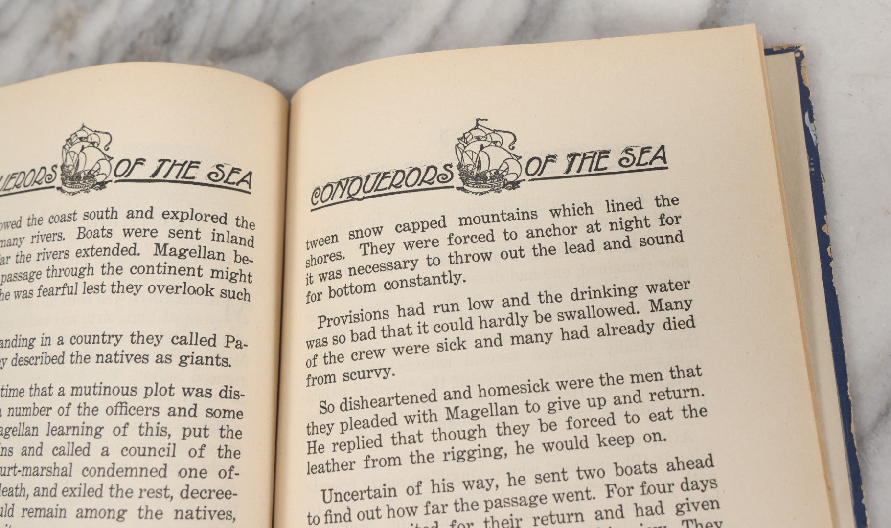 Lot 113 - "Conquerors Of The Sea" Antique Children's Book By Jerome Weichers, Illustrated By Ray Gleason, Whitman Publishing Company, Acine, Wisconsin, 1924