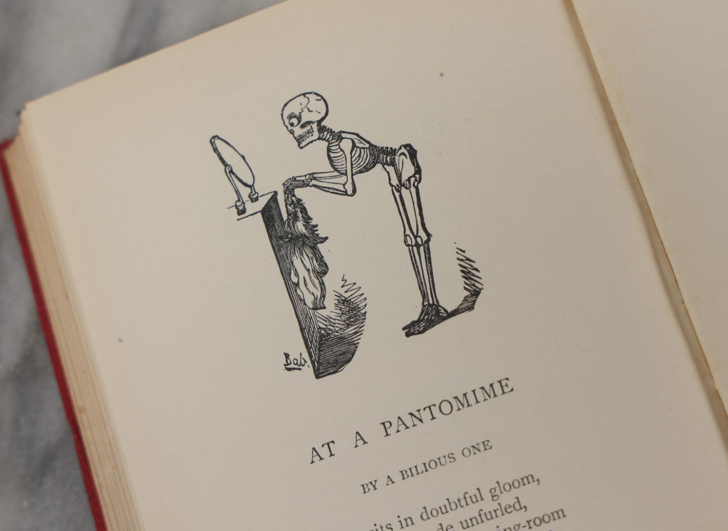 Lot 117 - "The Bab Ballads" Antique Poetry Book By W.S. Gilbert With Illustrations By The Author, Macmillan And Co., Limited Publishers, London, 1925