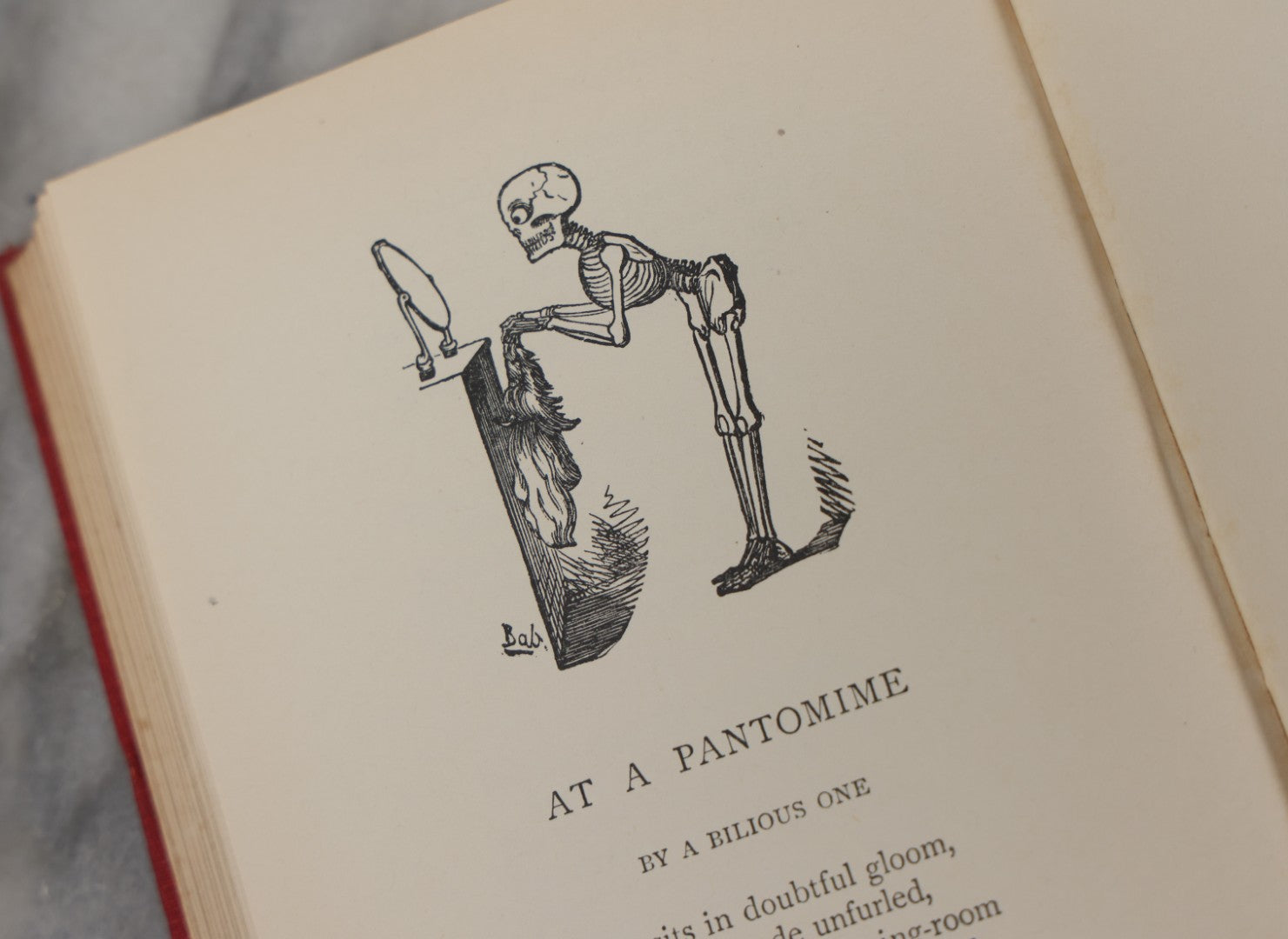 Lot 117 - "The Bab Ballads" Antique Poetry Book By W.S. Gilbert With Illustrations By The Author, Macmillan And Co., Limited Publishers, London, 1925