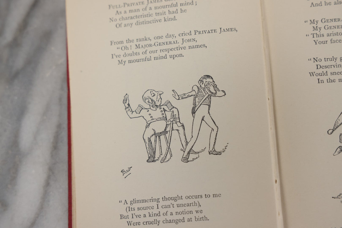 Lot 117 - "The Bab Ballads" Antique Poetry Book By W.S. Gilbert With Illustrations By The Author, Macmillan And Co., Limited Publishers, London, 1925