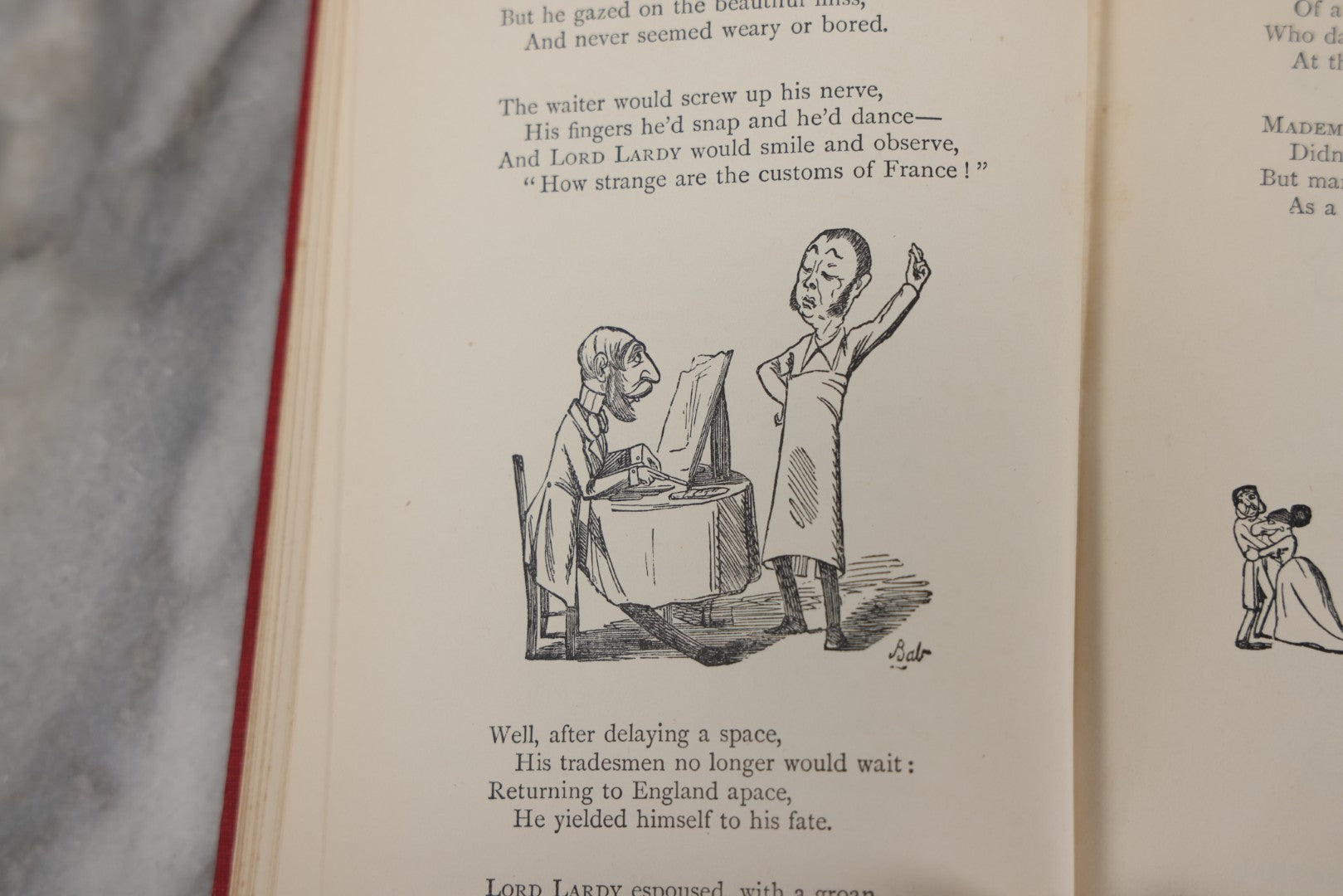 Lot 117 - "The Bab Ballads" Antique Poetry Book By W.S. Gilbert With Illustrations By The Author, Macmillan And Co., Limited Publishers, London, 1925
