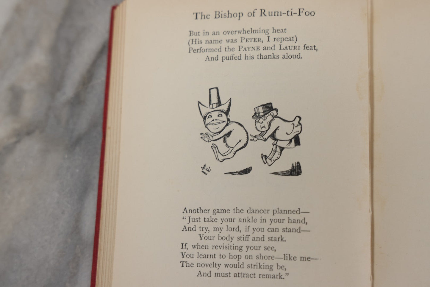Lot 117 - "The Bab Ballads" Antique Poetry Book By W.S. Gilbert With Illustrations By The Author, Macmillan And Co., Limited Publishers, London, 1925