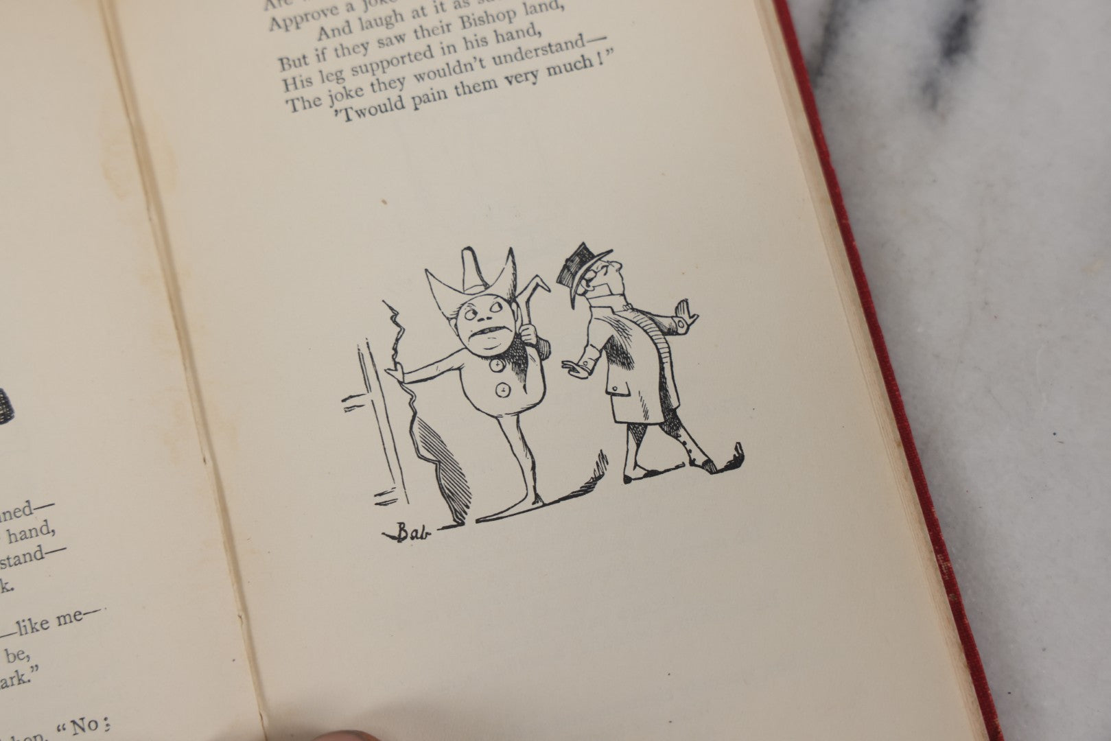 Lot 117 - "The Bab Ballads" Antique Poetry Book By W.S. Gilbert With Illustrations By The Author, Macmillan And Co., Limited Publishers, London, 1925