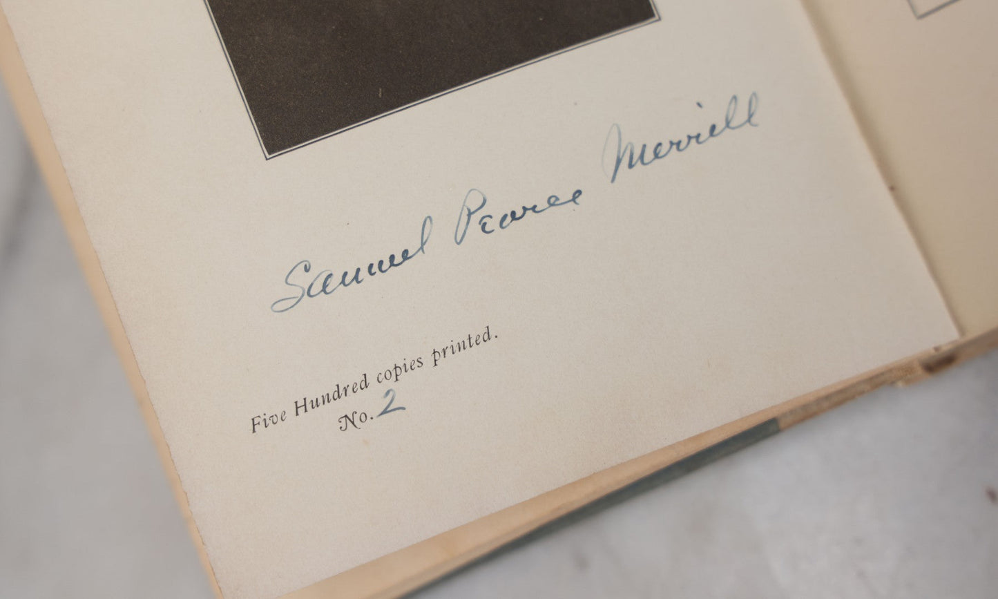 Lot 118 - "My Loves And My Lovers" Antique Poetry Book By Samuel Pearce Merrill, Limited Edition, Number 2 Of 500 Copies Printed, Signed By The Author, The Marion Press Publishers, 1909