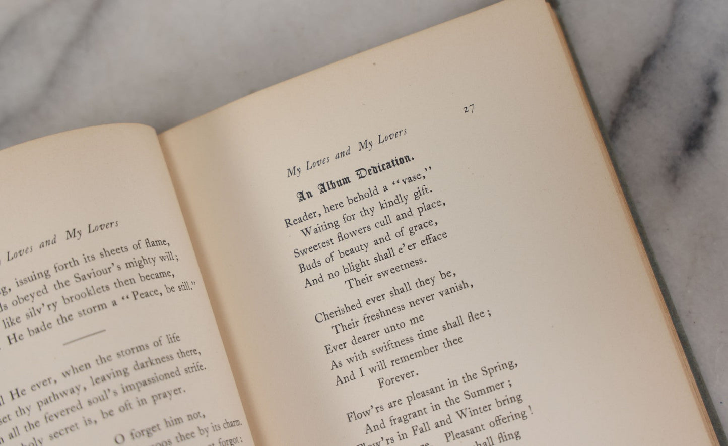 Lot 118 - "My Loves And My Lovers" Antique Poetry Book By Samuel Pearce Merrill, Limited Edition, Number 2 Of 500 Copies Printed, Signed By The Author, The Marion Press Publishers, 1909
