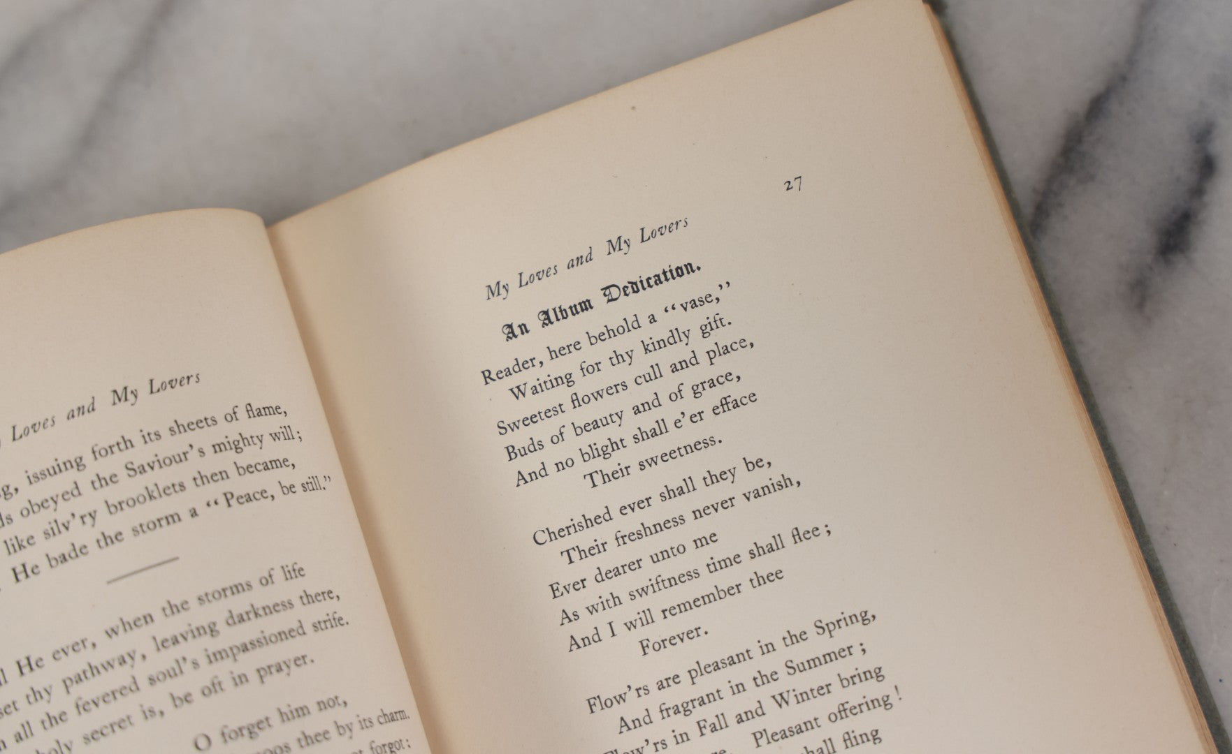 Lot 118 - "My Loves And My Lovers" Antique Poetry Book By Samuel Pearce Merrill, Limited Edition, Number 2 Of 500 Copies Printed, Signed By The Author, The Marion Press Publishers, 1909