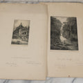 Lot 119 - Grouping Of Four Artist Proof Etching Including Edinburgh And More, Artist Signed, Illegible