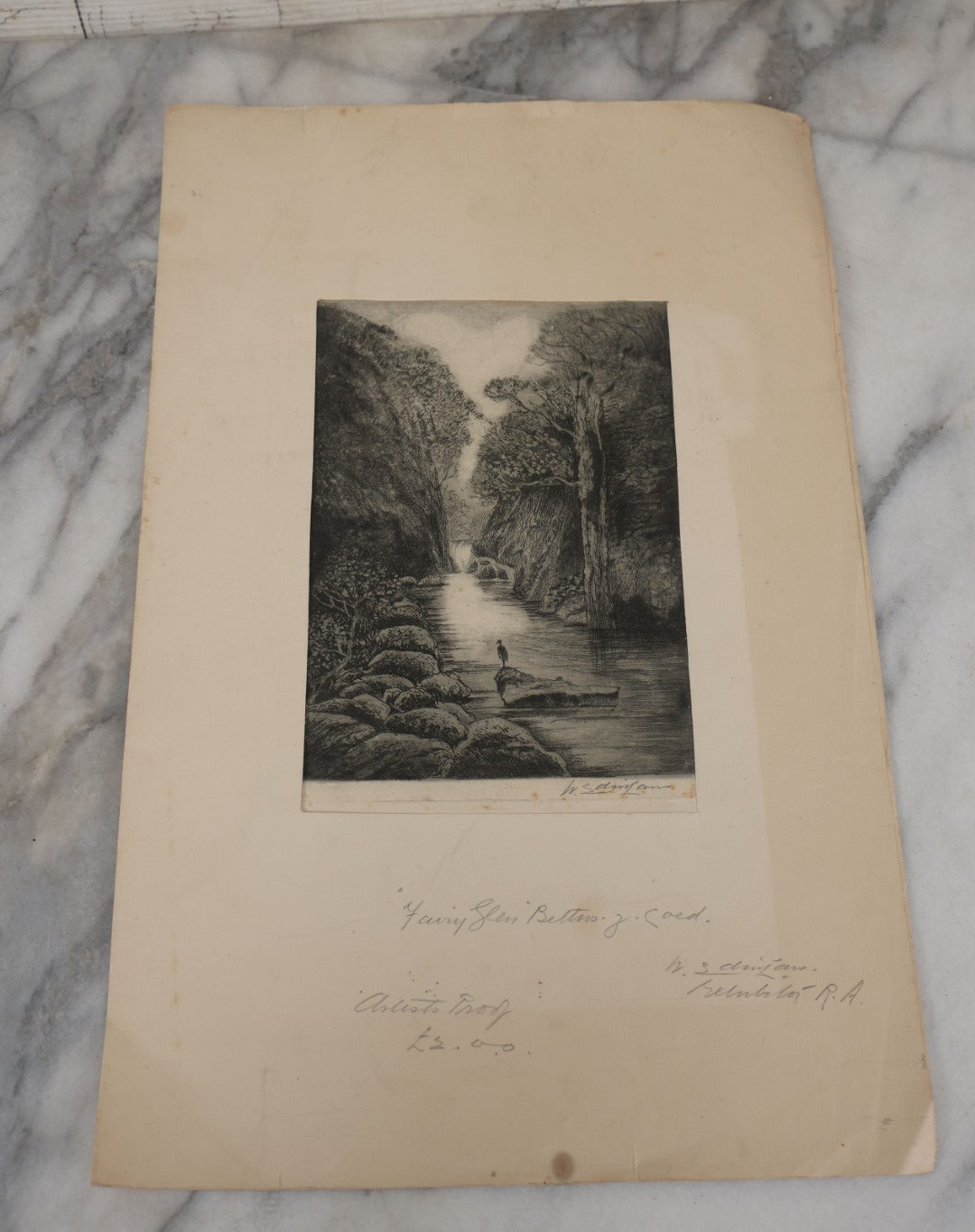 Lot 119 - Grouping Of Four Artist Proof Etching Including Edinburgh And More, Artist Signed, Illegible