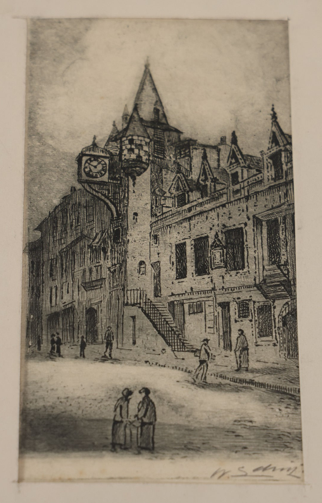Lot 119 - Grouping Of Four Artist Proof Etching Including Edinburgh And More, Artist Signed, Illegible