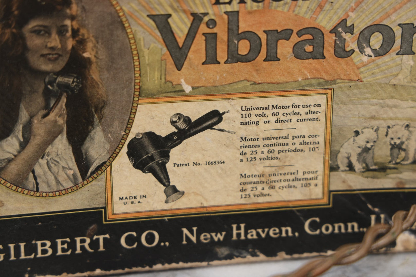 Lot 029 - Vintage Polar Cub Electric Vibrator Personal Massager In Original Box, By The A.C. Gilbert Co., New Haven, Connecticut, Untested