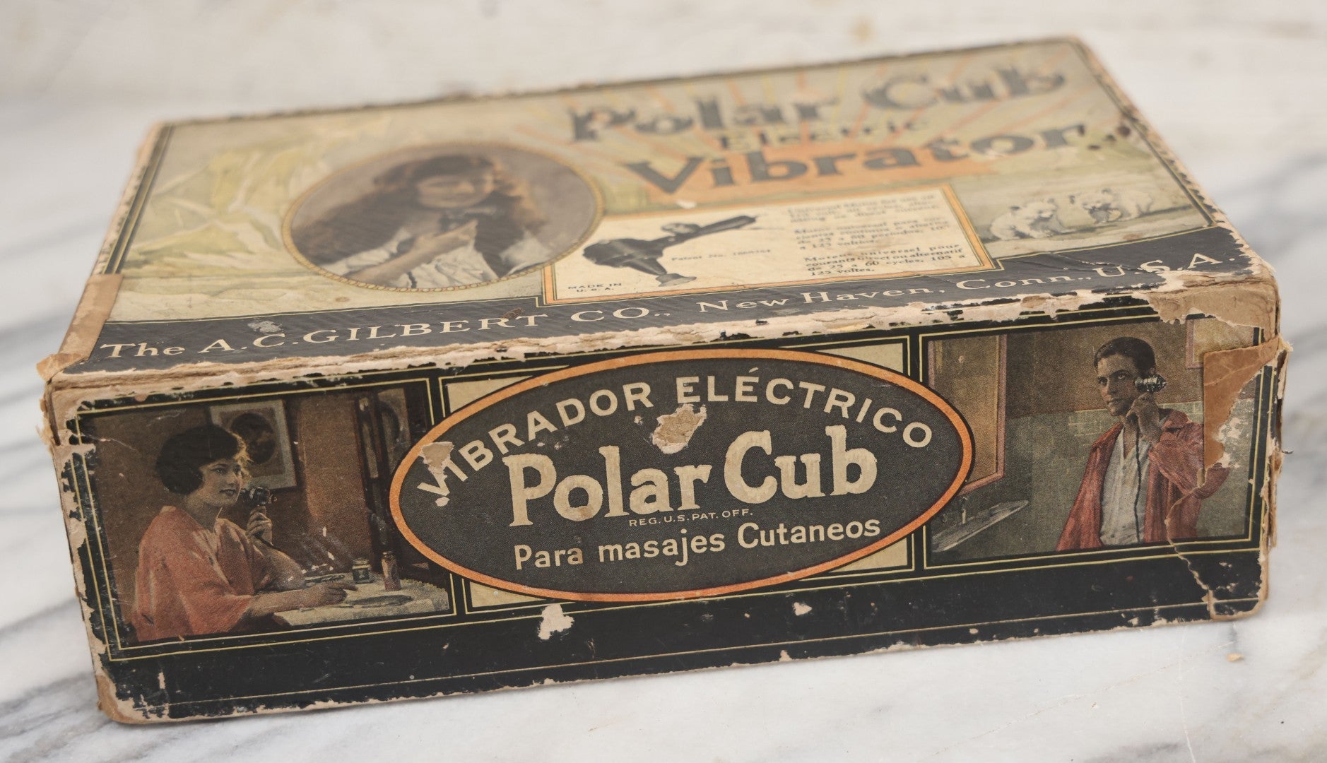 Lot 029 - Vintage Polar Cub Electric Vibrator Personal Massager In Original Box, By The A.C. Gilbert Co., New Haven, Connecticut, Untested