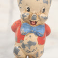 Lot 063 - Vintage Porky Pig Warner Brothers Looney Tunes Character Die Cast Metal Figurine, Painted, Originally Part Of A Pencil Holder By Moss Metal Co, As Found