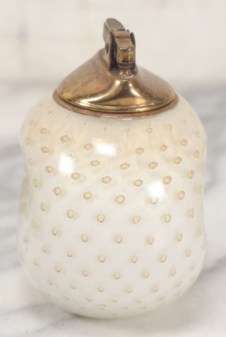 Lot 099 - Vintage Pinched Art Glass Table Lighter, Working Condition, Needs Fuel