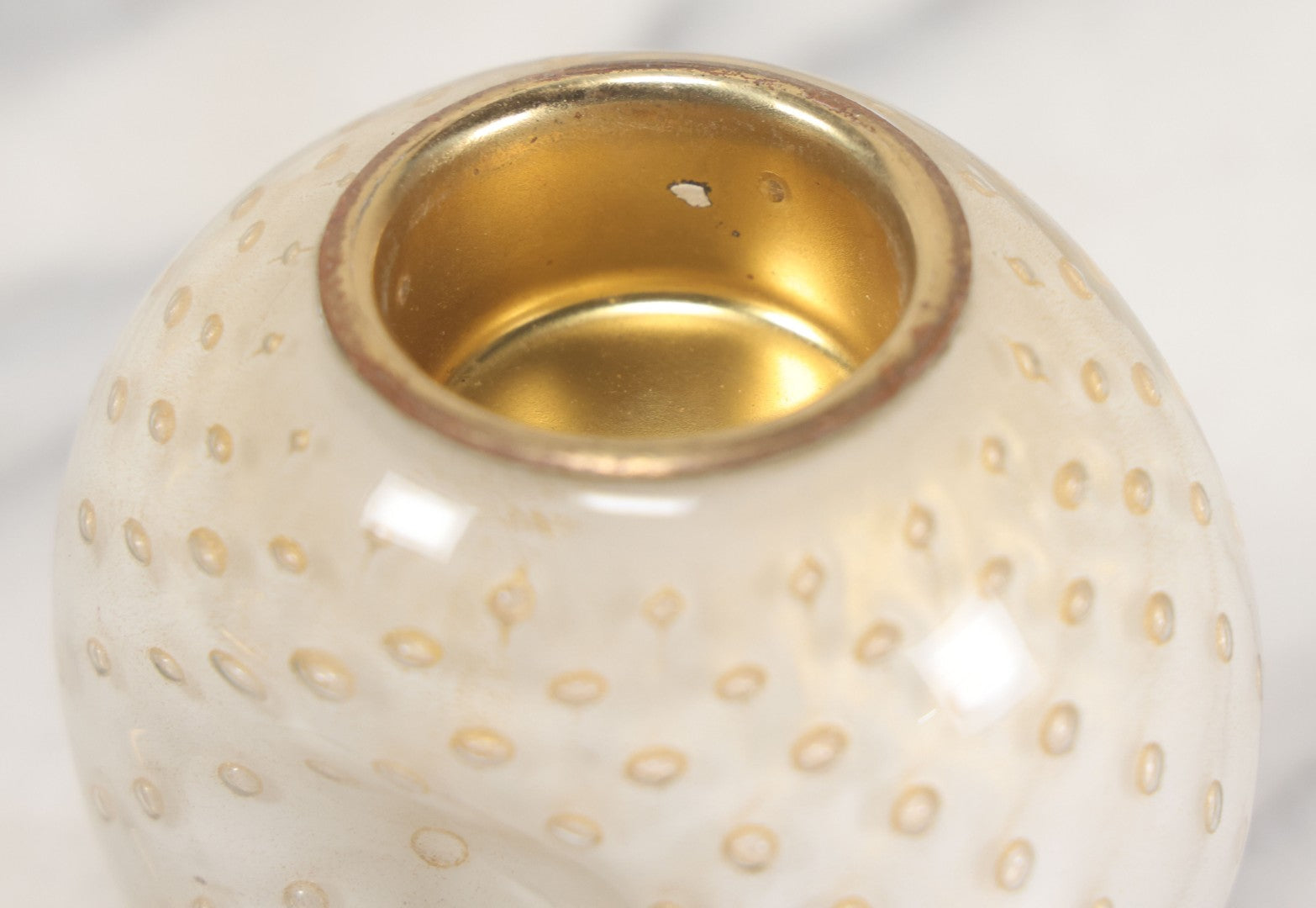 Lot 099 - Vintage Pinched Art Glass Table Lighter, Working Condition, Needs Fuel