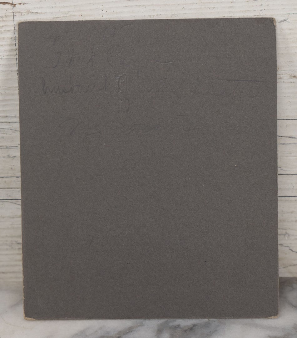 Lot 105 - Antique Boarded Occupational Photo Of Two Painters On The Job, In Paint Covered Overalls, 1907, Identified