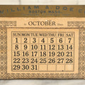 Lot 088 - Antique Perpetual Calendar Advertisement For William A. Doe Company, Boston Massachusetts, With Paper Inserts