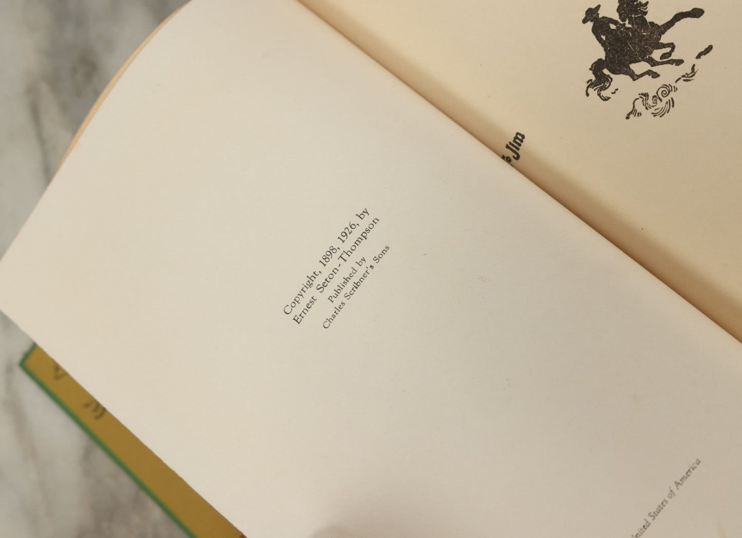Lot 123 - "Wild Animals I Have Known" Vintage Book By Ernest Thompson Seton, With Over 200 Drawings By The Author, Grosset & Dunlap Publishers, By Arrangement With Charles Scribner's Sons, New York, 1926 Edition