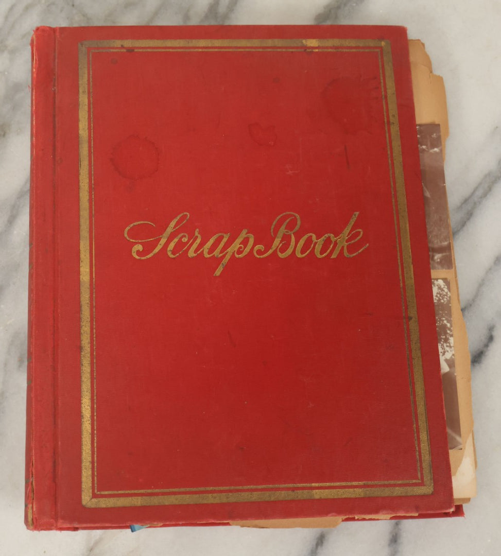 Lot 133 - Antique Red Scrapbook Photo Album With Many Cyanotype And Snapshot Photographs Including Lake Winnipesaukee, New Hampshire, Circa 1900-1905 (All Pages Pictured)