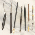 Lot 142 - Junk Drawer Lot, Grouping Of 5+ Implements Including Antique Pens And Nibs, Hooks, And More, As Found