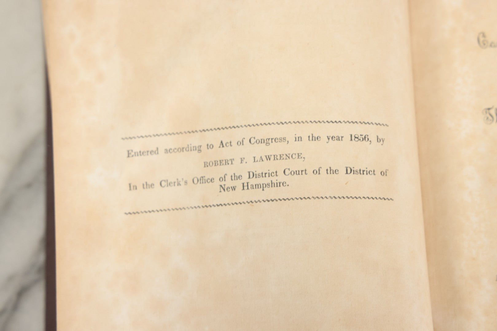 Lot 147 - "The New Hampshire Churches Comprising Histories Of The Congregational And Presbyterian Churches In The State With Notices Of Other Denominations" Antique Book By Robert F. Lawrence, Claremont Manufacturing Company, 1856