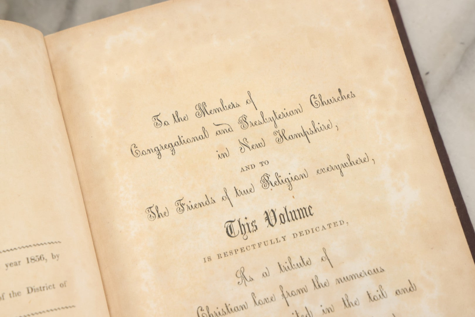 Lot 147 - "The New Hampshire Churches Comprising Histories Of The Congregational And Presbyterian Churches In The State With Notices Of Other Denominations" Antique Book By Robert F. Lawrence, Claremont Manufacturing Company, 1856