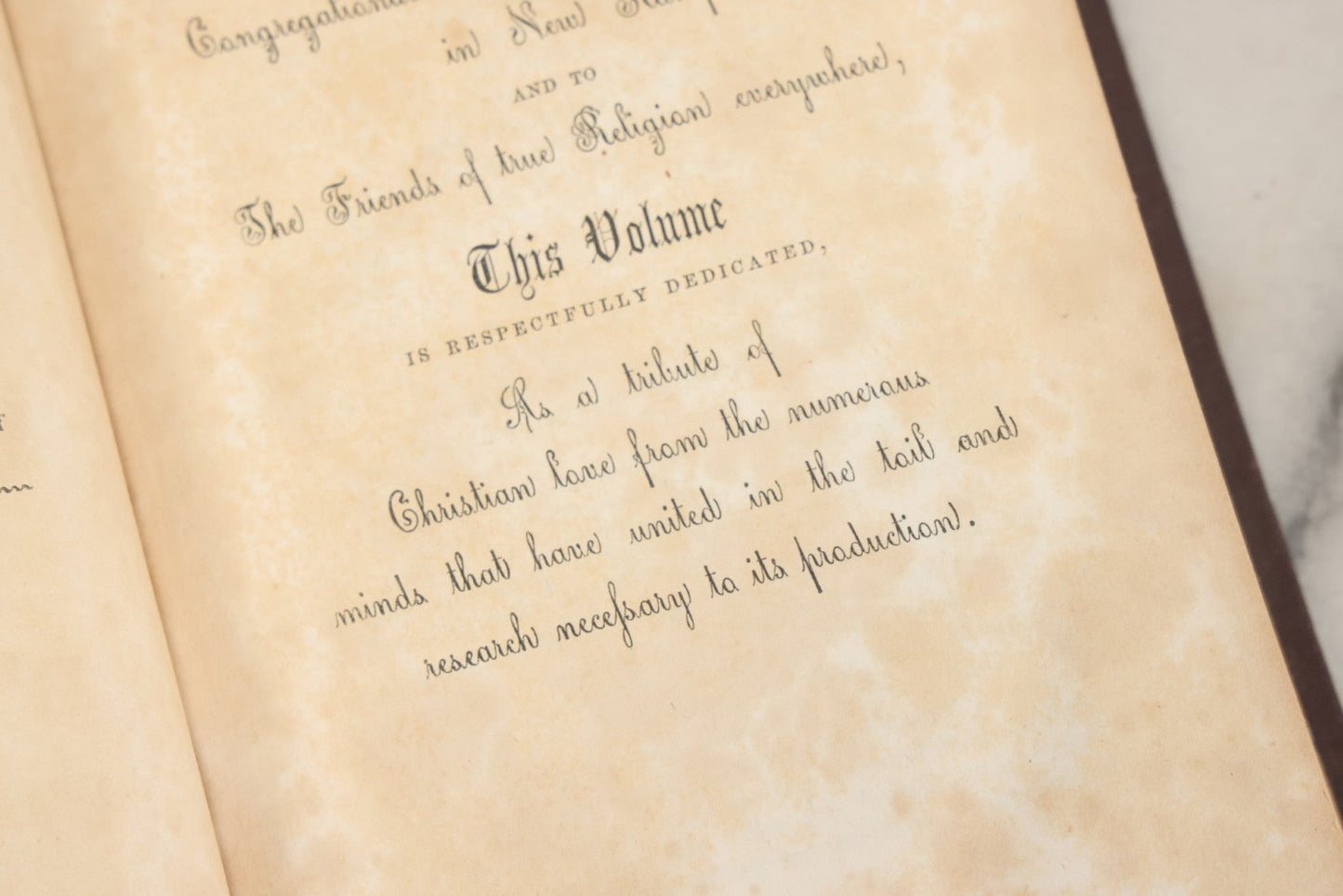 Lot 147 - "The New Hampshire Churches Comprising Histories Of The Congregational And Presbyterian Churches In The State With Notices Of Other Denominations" Antique Book By Robert F. Lawrence, Claremont Manufacturing Company, 1856