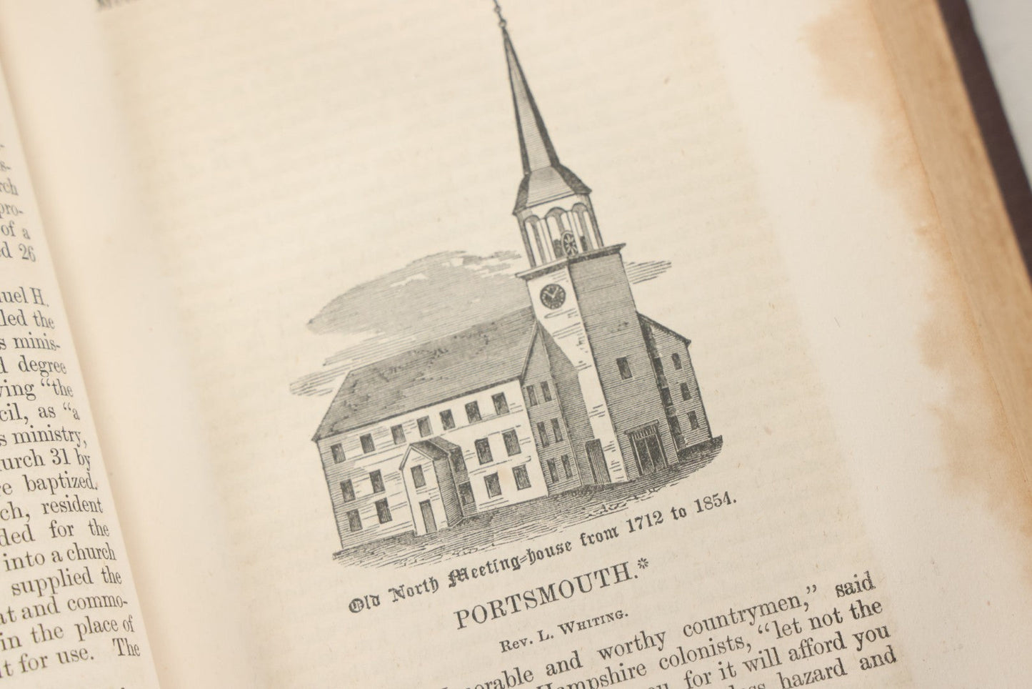 Lot 147 - "The New Hampshire Churches Comprising Histories Of The Congregational And Presbyterian Churches In The State With Notices Of Other Denominations" Antique Book By Robert F. Lawrence, Claremont Manufacturing Company, 1856