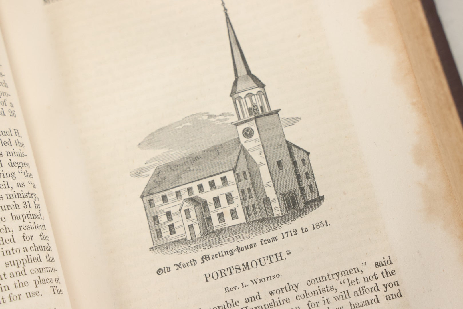 Lot 147 - "The New Hampshire Churches Comprising Histories Of The Congregational And Presbyterian Churches In The State With Notices Of Other Denominations" Antique Book By Robert F. Lawrence, Claremont Manufacturing Company, 1856