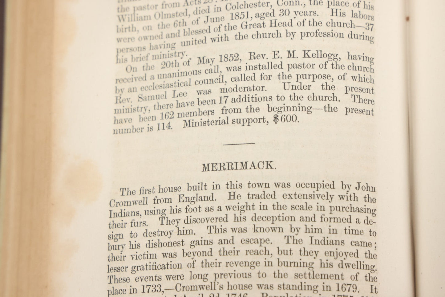 Lot 147 - "The New Hampshire Churches Comprising Histories Of The Congregational And Presbyterian Churches In The State With Notices Of Other Denominations" Antique Book By Robert F. Lawrence, Claremont Manufacturing Company, 1856