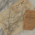 Lot 149 - "The North Shore Of Massachusetts Bay, An Illustrated Guide" Antique Booklet By Benjamin D. Hill And Winfield s Nevins With Fold Out Map, Includes Information About Salem, Witch Trials, Published 1892, Note Poor Condition