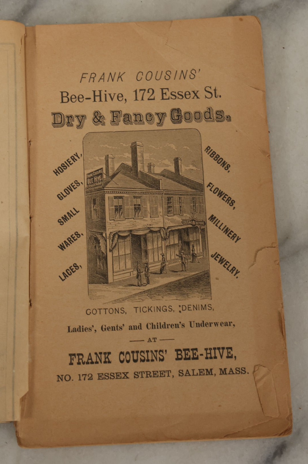 Lot 149 - "The North Shore Of Massachusetts Bay, An Illustrated Guide" Antique Booklet By Benjamin D. Hill And Winfield s Nevins With Fold Out Map, Includes Information About Salem, Witch Trials, Published 1892, Note Poor Condition